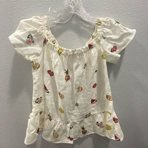 Zara Basic Denim Top